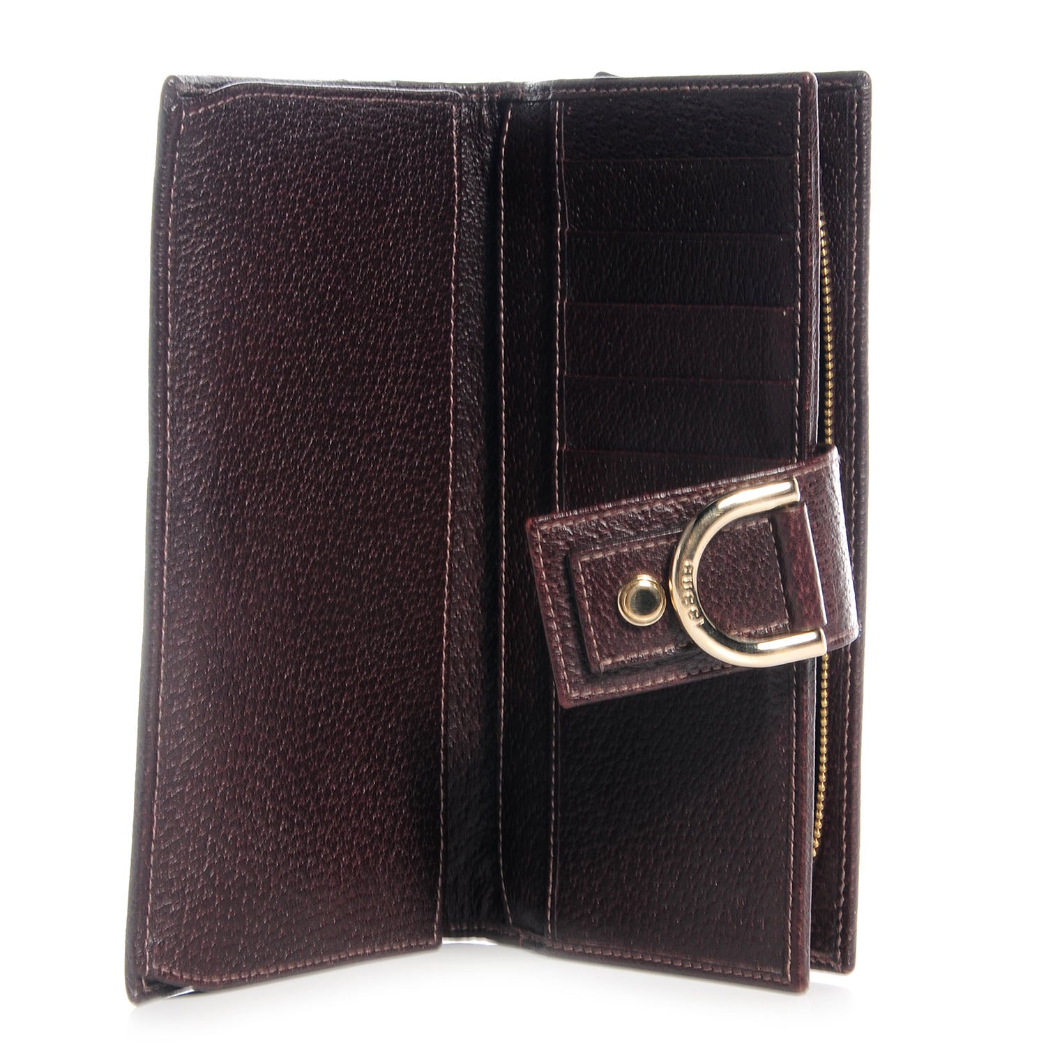 Gucci Monogram Abbey Continental Wallet Dark Brown 5 of 7