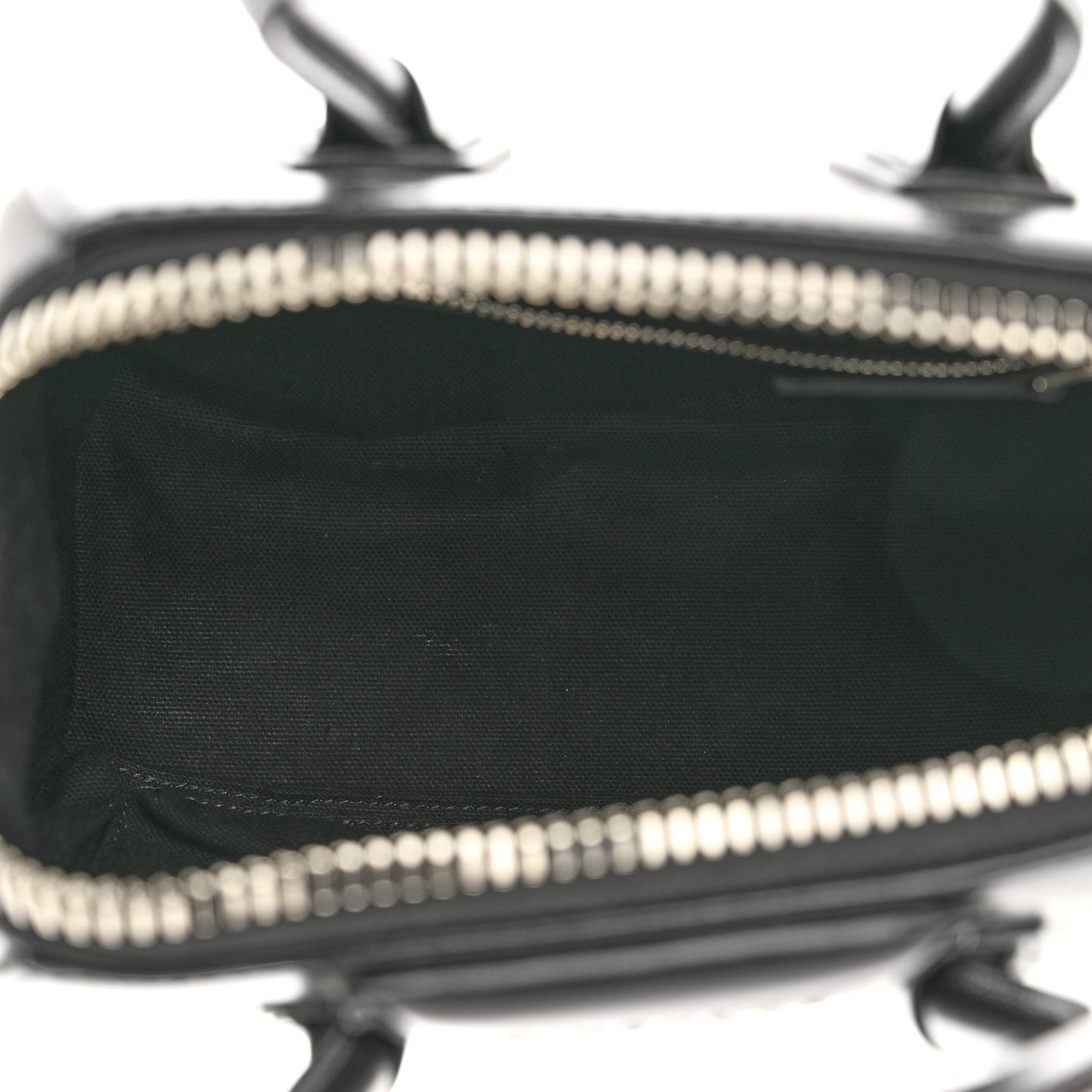 Shiny Lord Calfskin Mini Antigona Black
