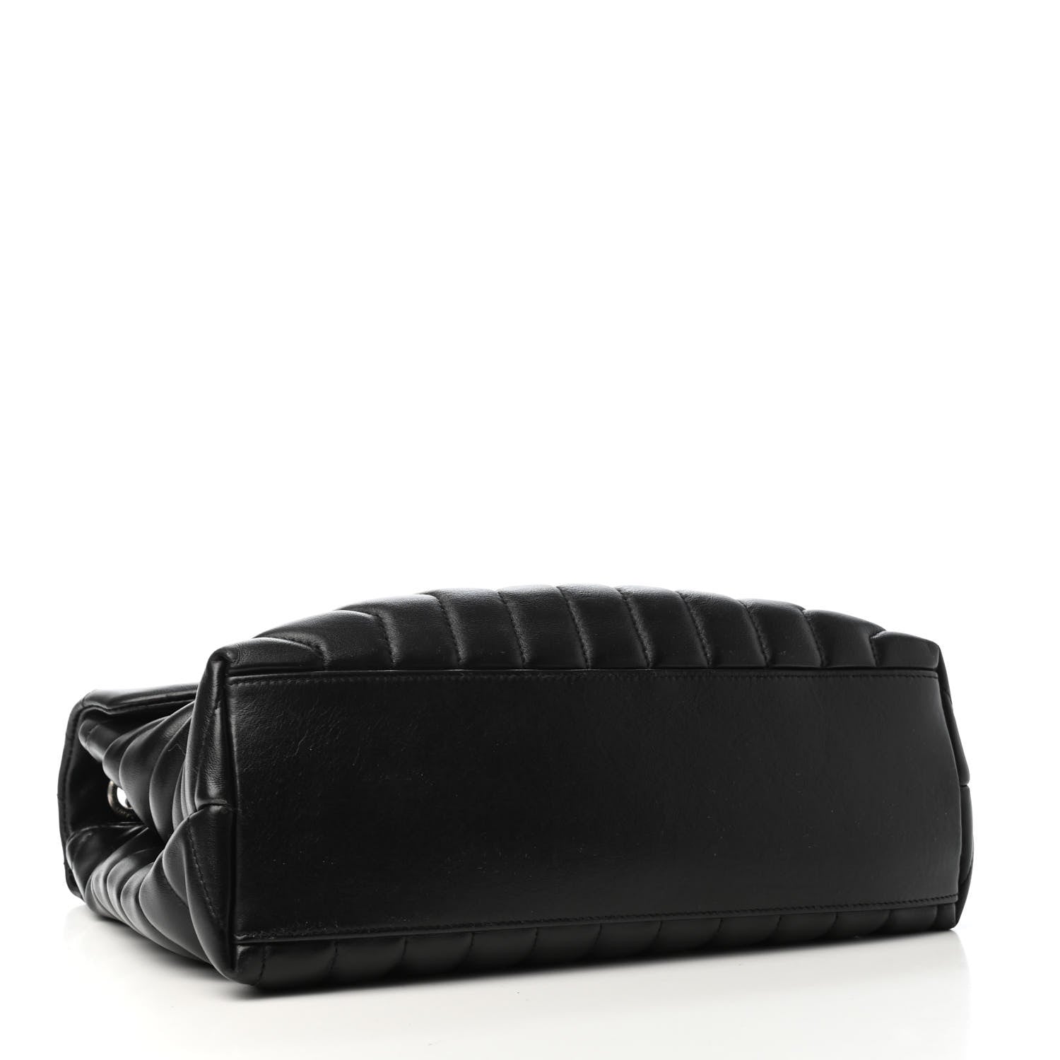 Saint Laurent Calfskin Y Quilted Monogram Medium Loulou Chain Satchel Black 3 of 4