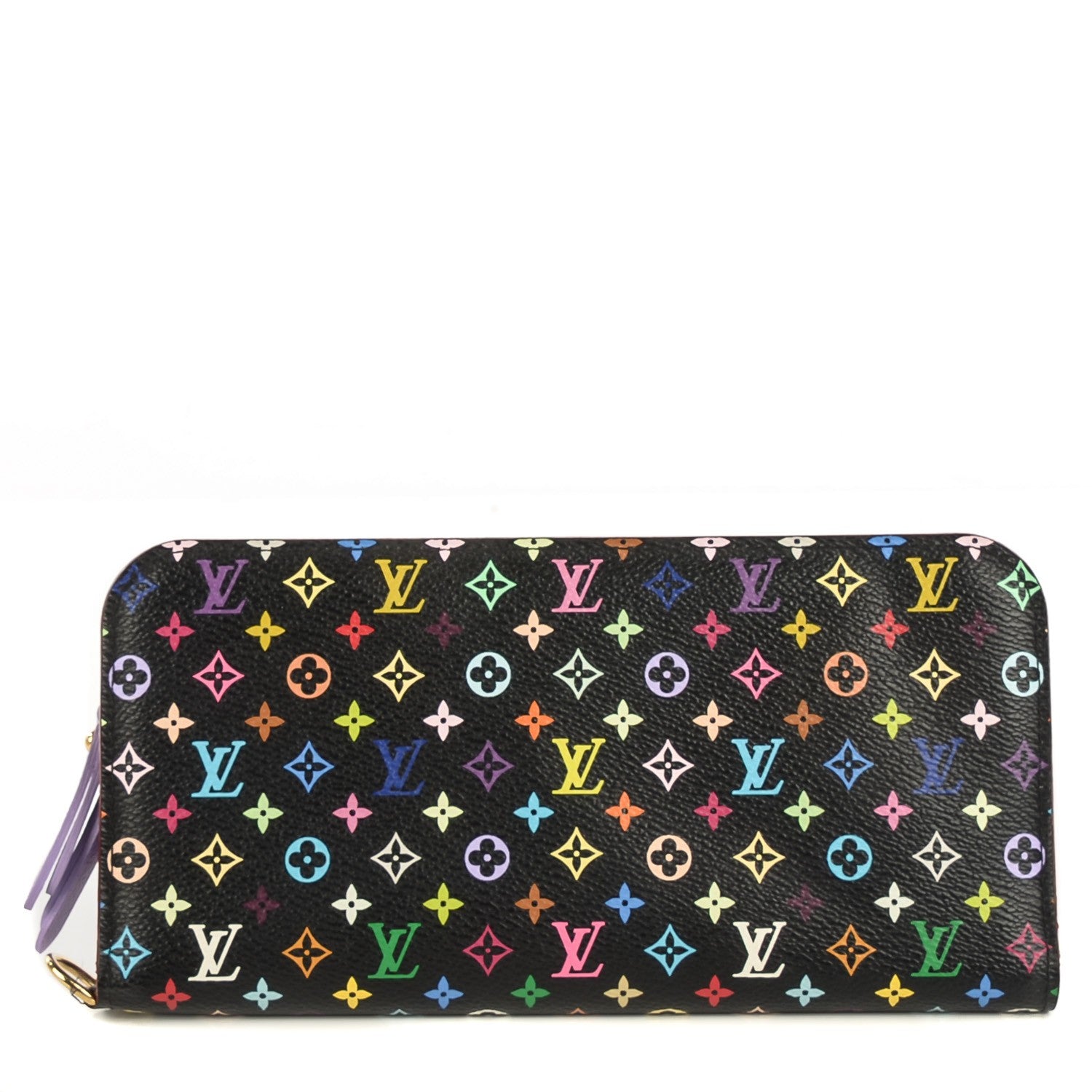 Louis Vuitton Monogram Multicolor Insolite Wallet Black Violet 1 of 8