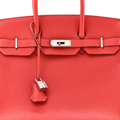 Hermes Taurillon Clemence Birkin 35 Rose Jaipur 8 of 11