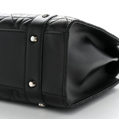 Christian Dior Lambskin Cannage Soft East West Tote Black 9 of 9
