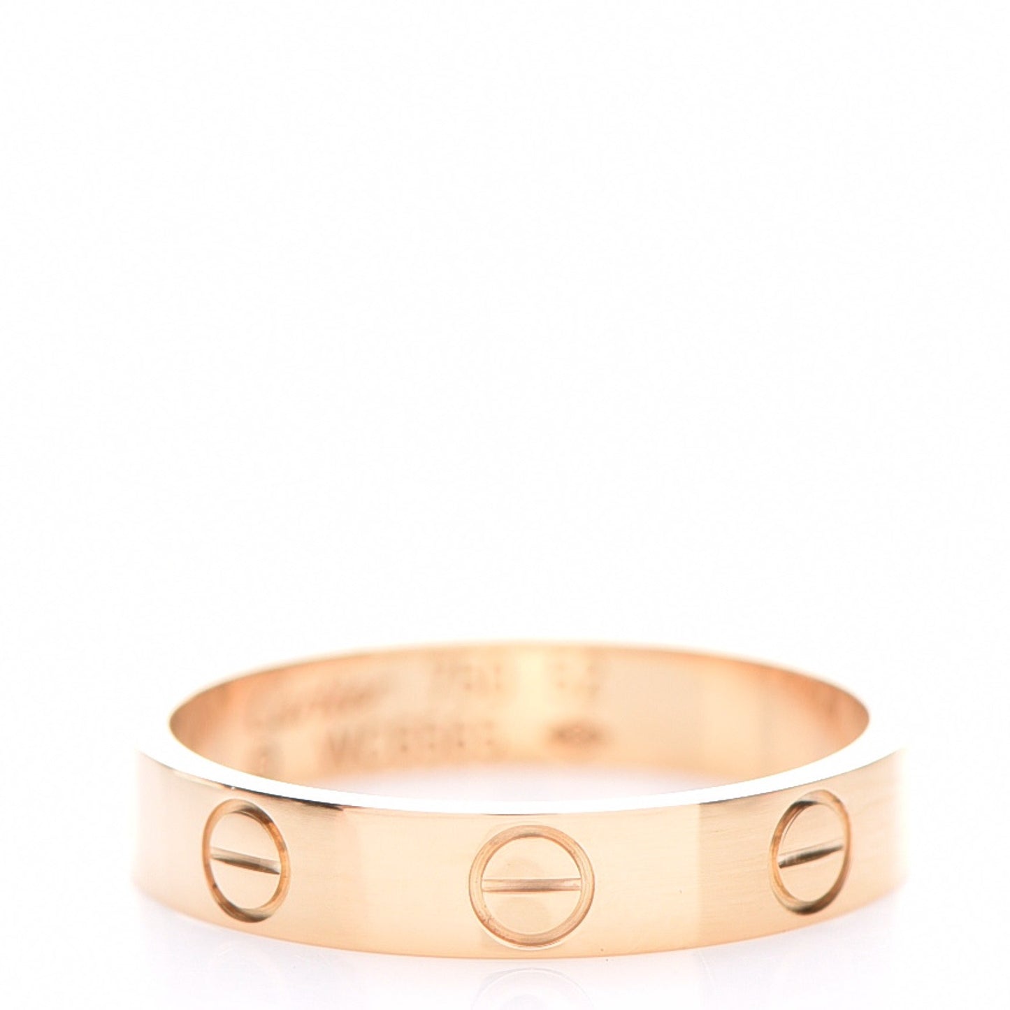18K Yellow Gold 4mm LOVE Wedding Band Ring 52 6