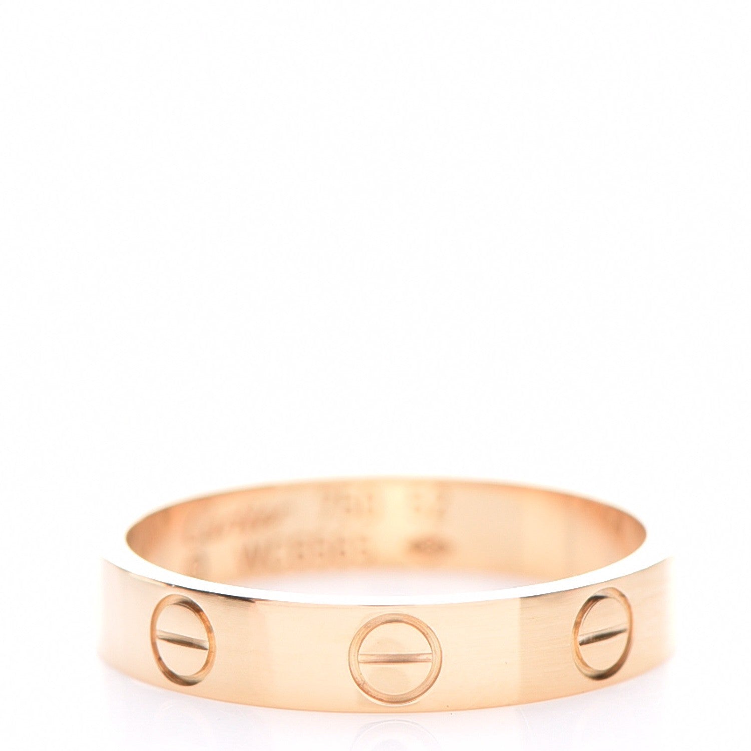 Cartier 18K Yellow Gold 4mm LOVE Wedding Band Ring 52 6 1 of 5