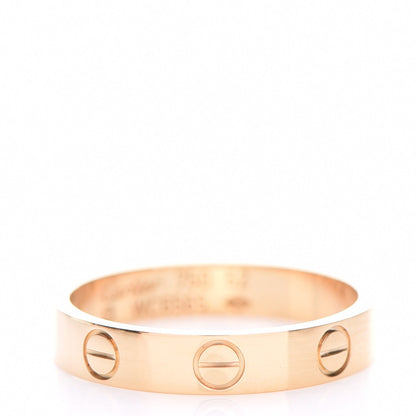 Cartier 18K Yellow Gold 4mm LOVE Wedding Band Ring 52 6 1 of 5