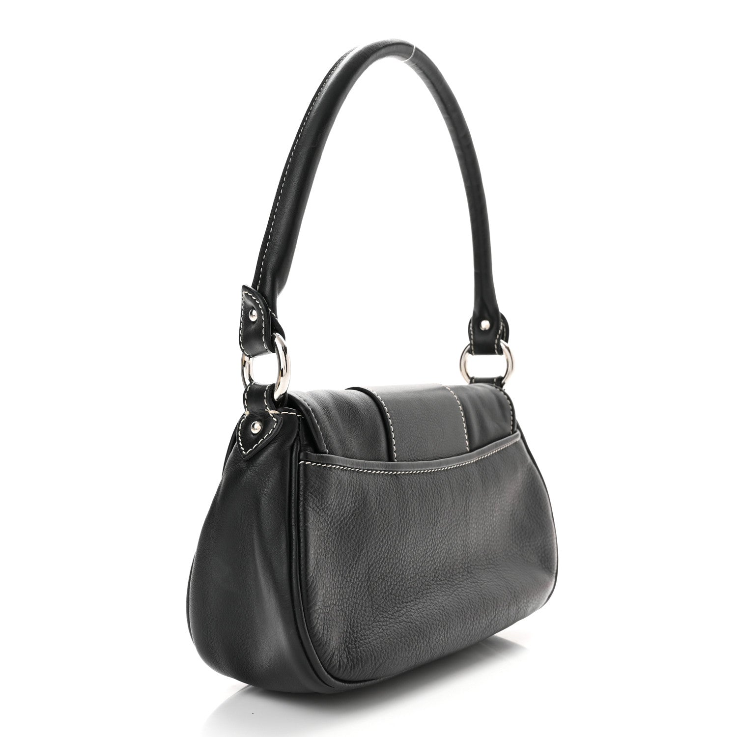 Christian Dior Calfskin Saint Germain Shoulder Bag Black 3 of 10