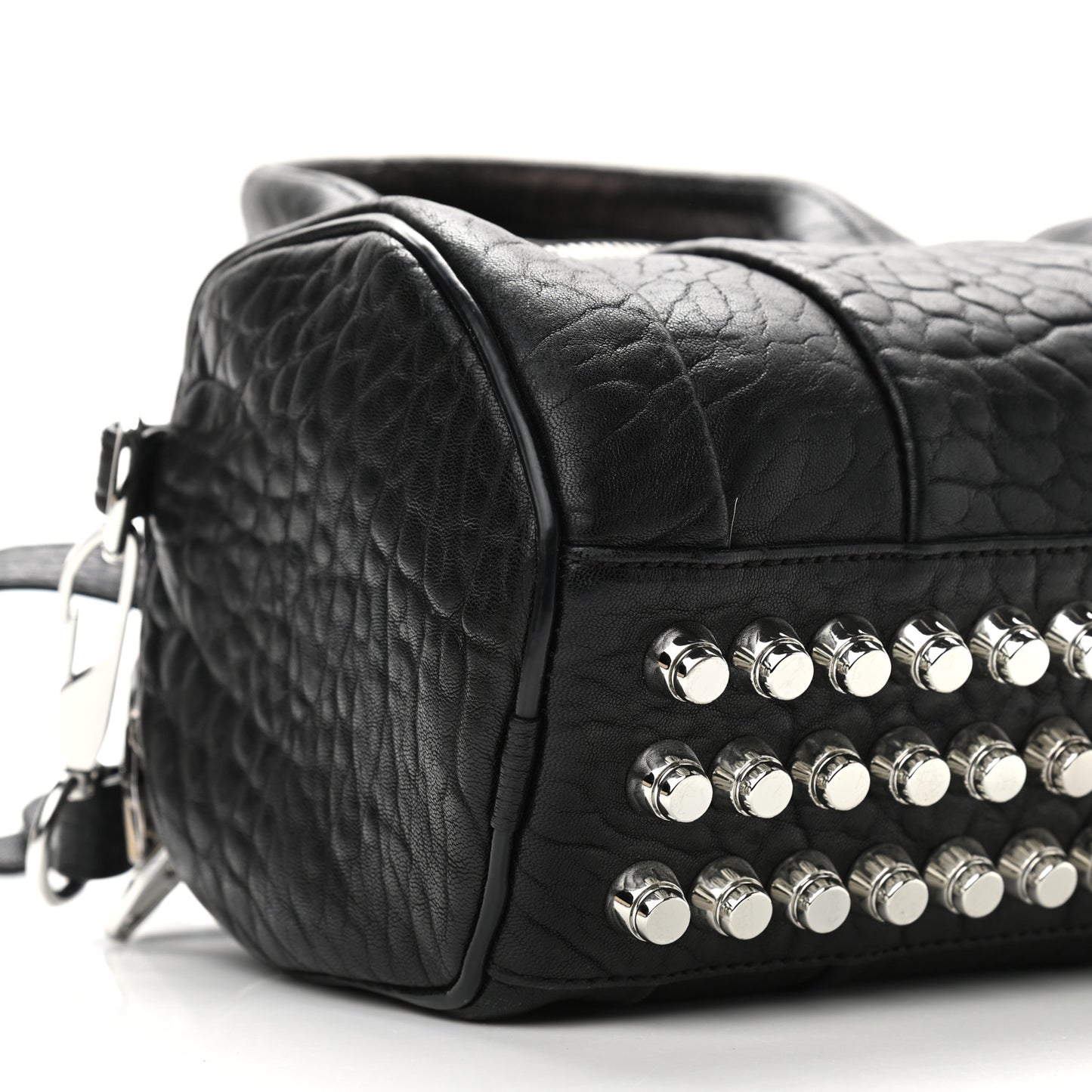 Pebbled Lambskin Mini Rockie Black Rhodium Hardware