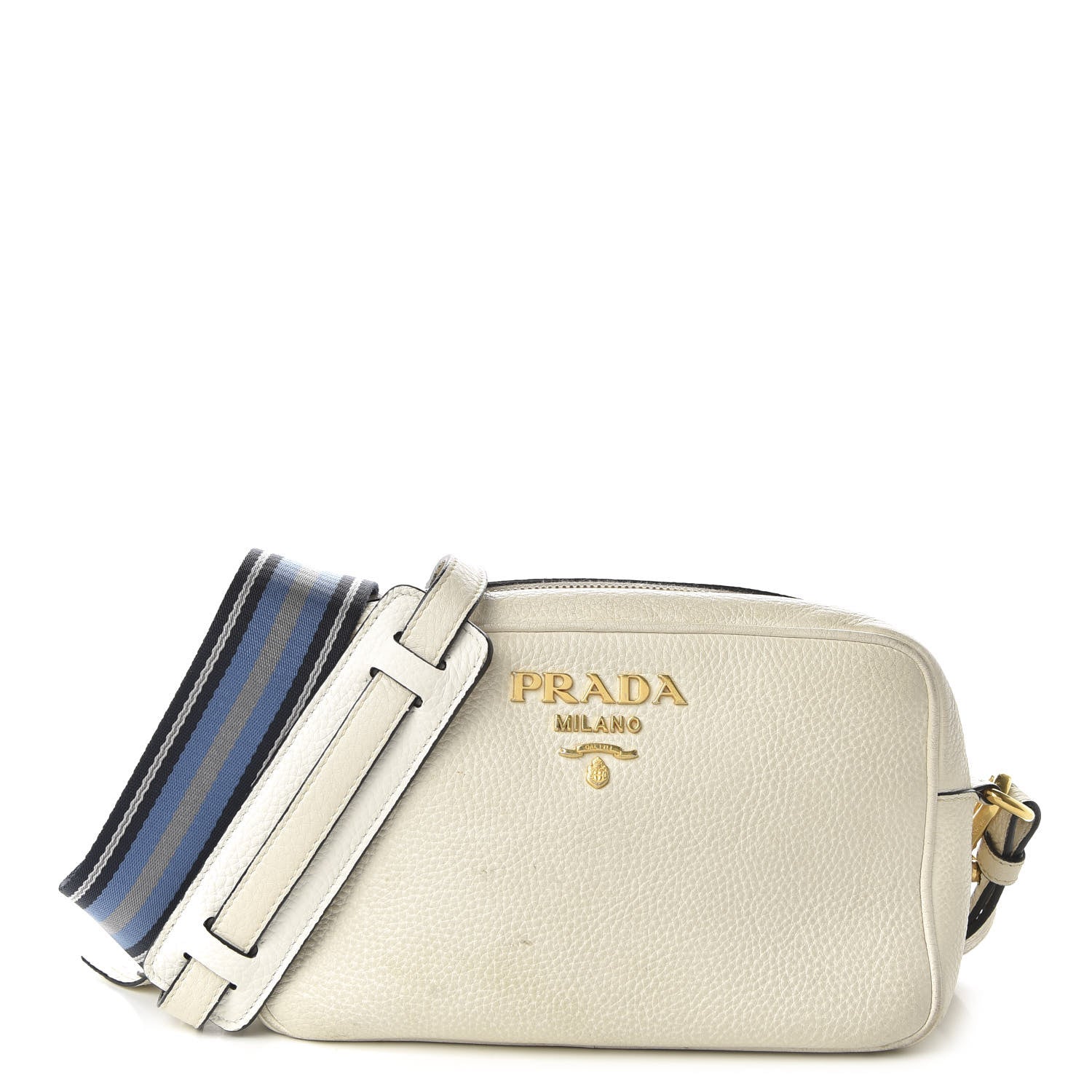 Prada Vitello Daino Camera Crossbody Bianco 1 of 10