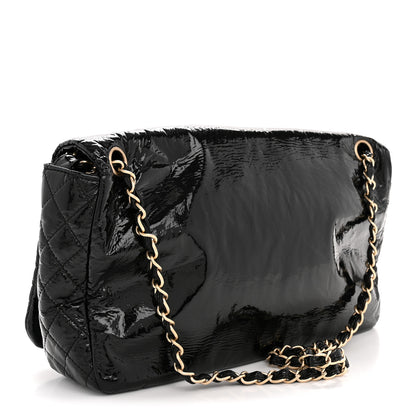 Chanel Vinyl Medium Rock and Chain Flap Black 3 of 11