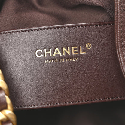 Chanel Caviar Quilted Medium Chanel 25 Handbag Dark Brown 7 of 11