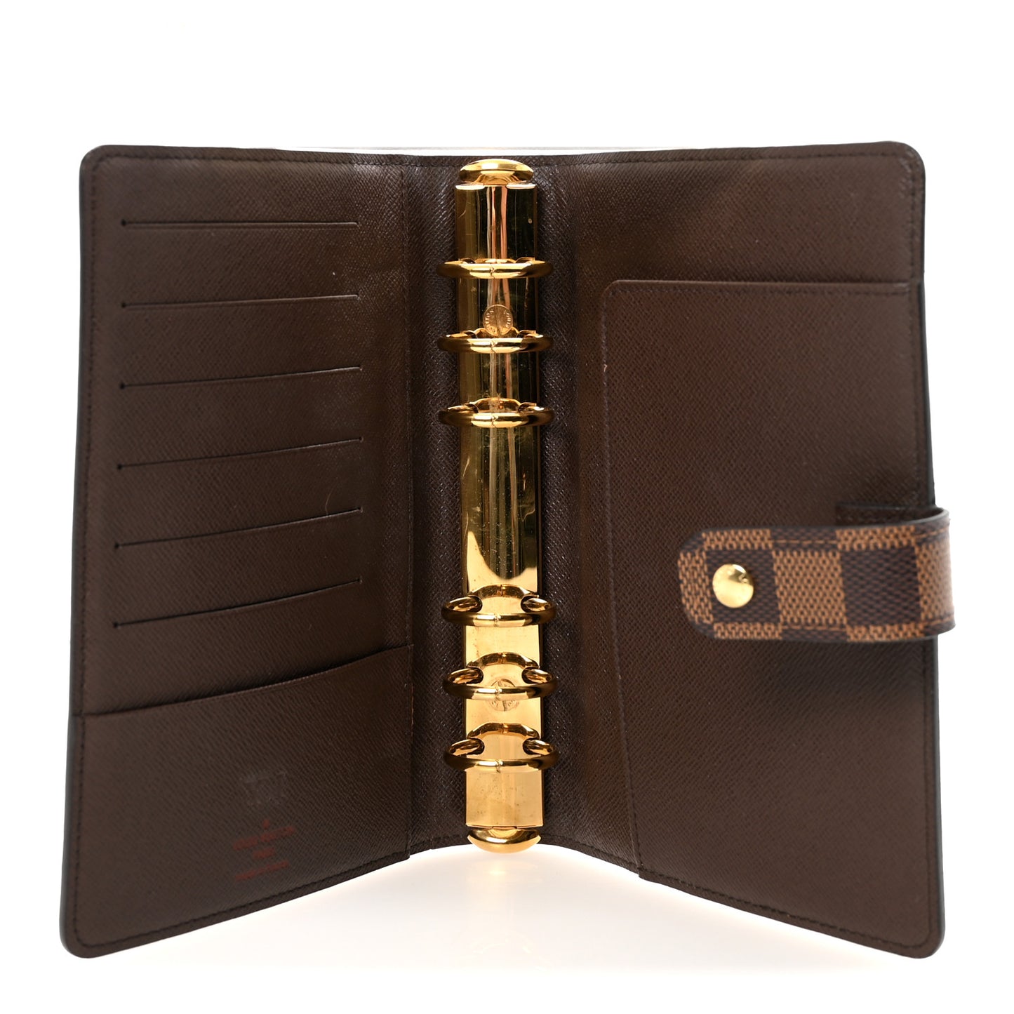 Damier Ebene Medium Ring Agenda Cover