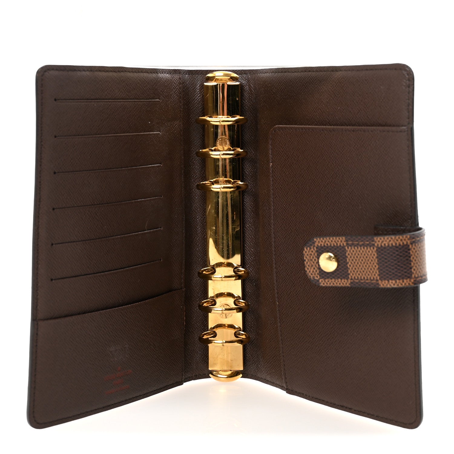 Louis Vuitton Damier Ebene Medium Ring Agenda Cover 5 of 6