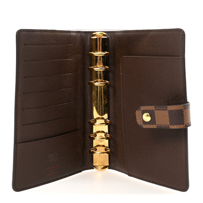 Louis Vuitton Damier Ebene Medium Ring Agenda Cover 5 of 6