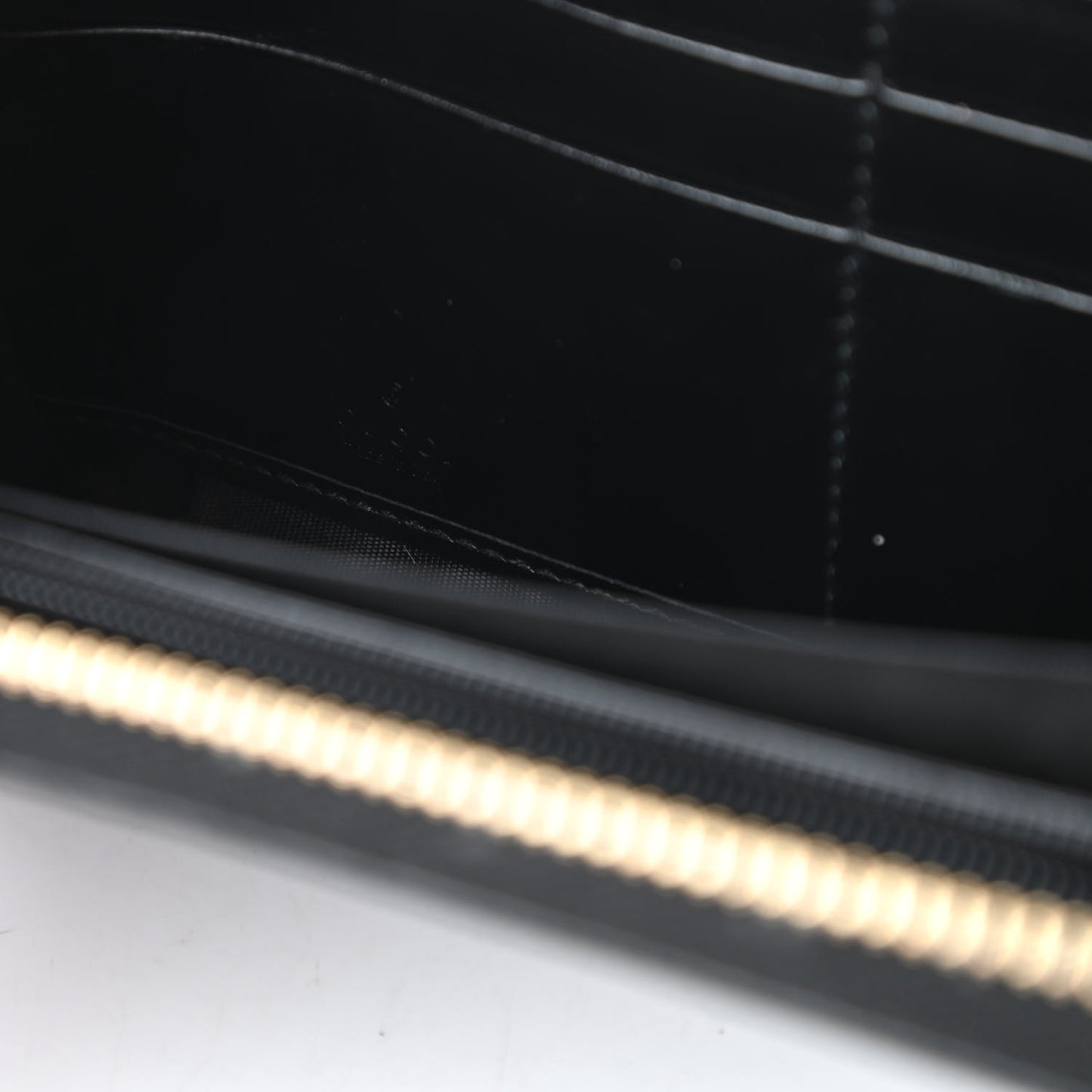 Smooth Calfskin Zip Around Wallet Black