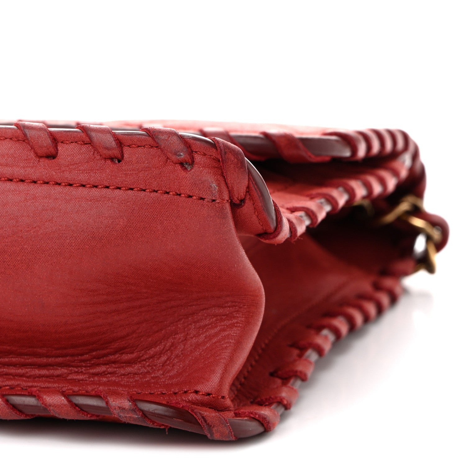 Chanel Iridescent Calfskin Medium Happy Stitch Flap Red 10 of 10
