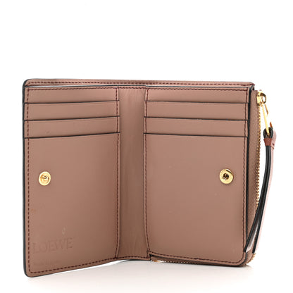 Loewe Calfskin Puzzle Zip Bi-Fold Wallet Dark Blush Dark Rust 5 of 7