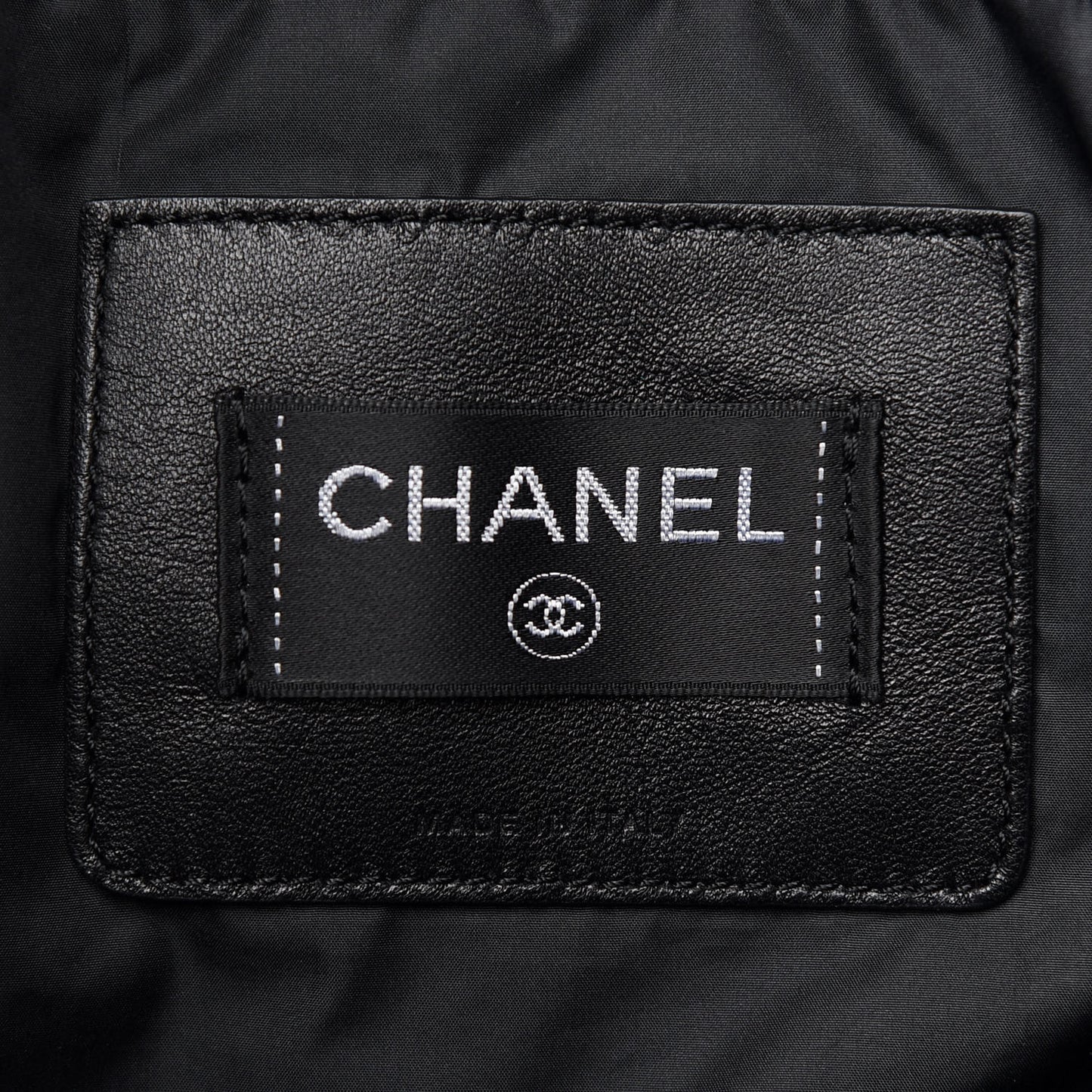 Nylon Embossed Large Doudoune Bowling Bag Black