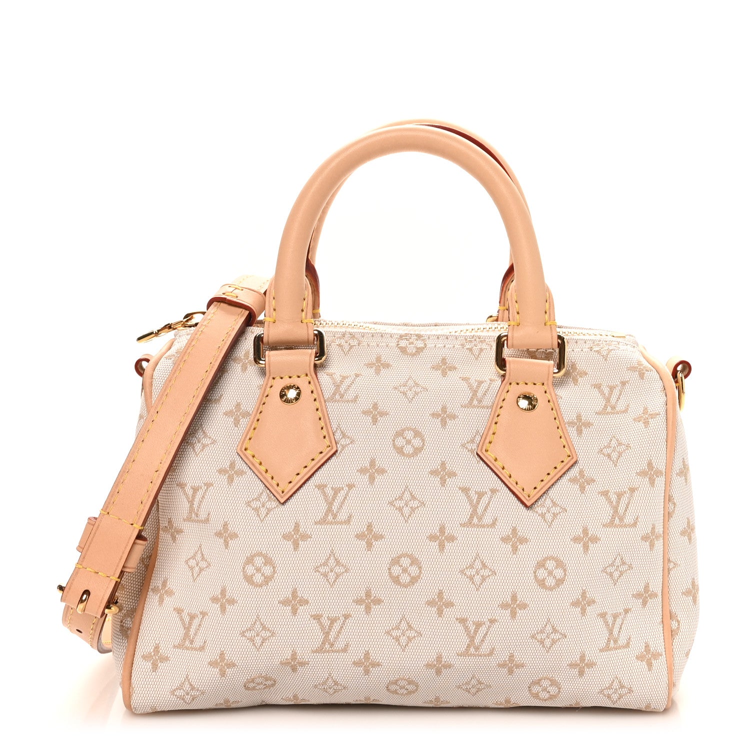 Louis Vuitton Jacquard Speedy Bandouliere 20 Mastic Cream 1 of 9