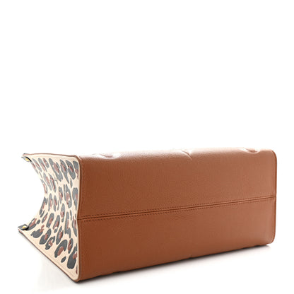 Louis Vuitton Empreinte Monogram Giant Wild At Heart Onthego MM Caramel 4 of 12