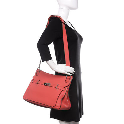 Hermes Taurillon Clemence Jypsiere 37 Rose Jaipur 2 of 10