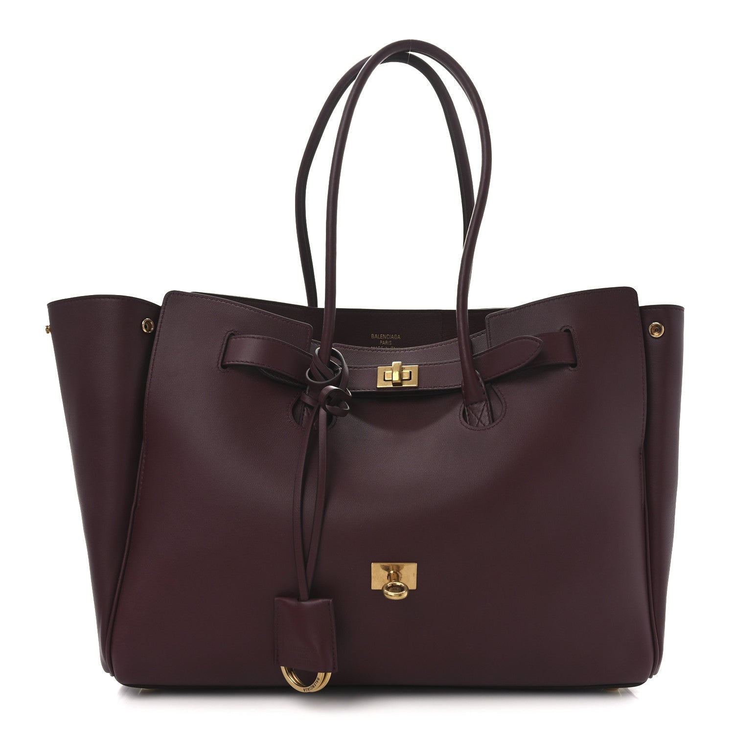 Balenciaga Smooth Calfskin Medium Bel Air Carry All Bag Dark Burgundy 1 of 9