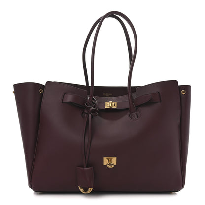 Balenciaga Smooth Calfskin Medium Bel Air Carry All Bag Dark Burgundy 1 of 9