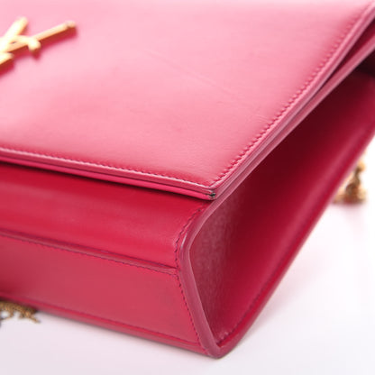 Saint Laurent Smooth Calfskin Medium Classic Monogram Kate Tassel Satchel Fuchsia 10 of 18