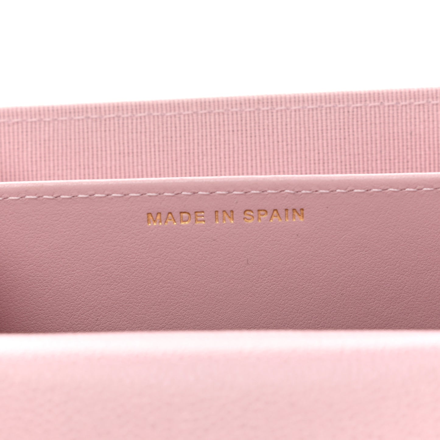 Caviar Quilted Studded CC Flap Card Holder Light Pink