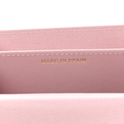 Chanel Caviar Quilted Studded CC Flap Card Holder Light Pink 7 of 9