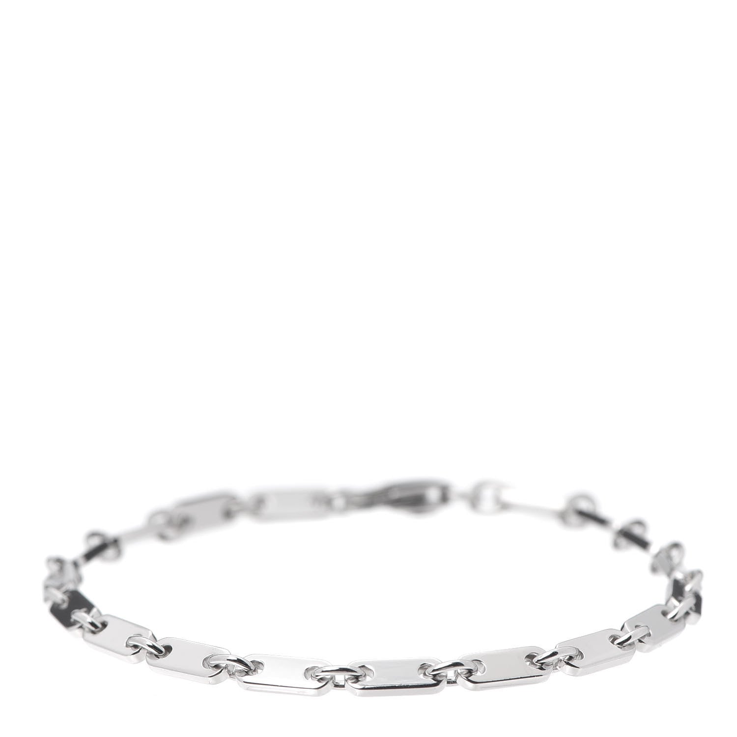 Cartier 18K White Gold 3.5mm Fidelity Link Bracelet 1 of 6