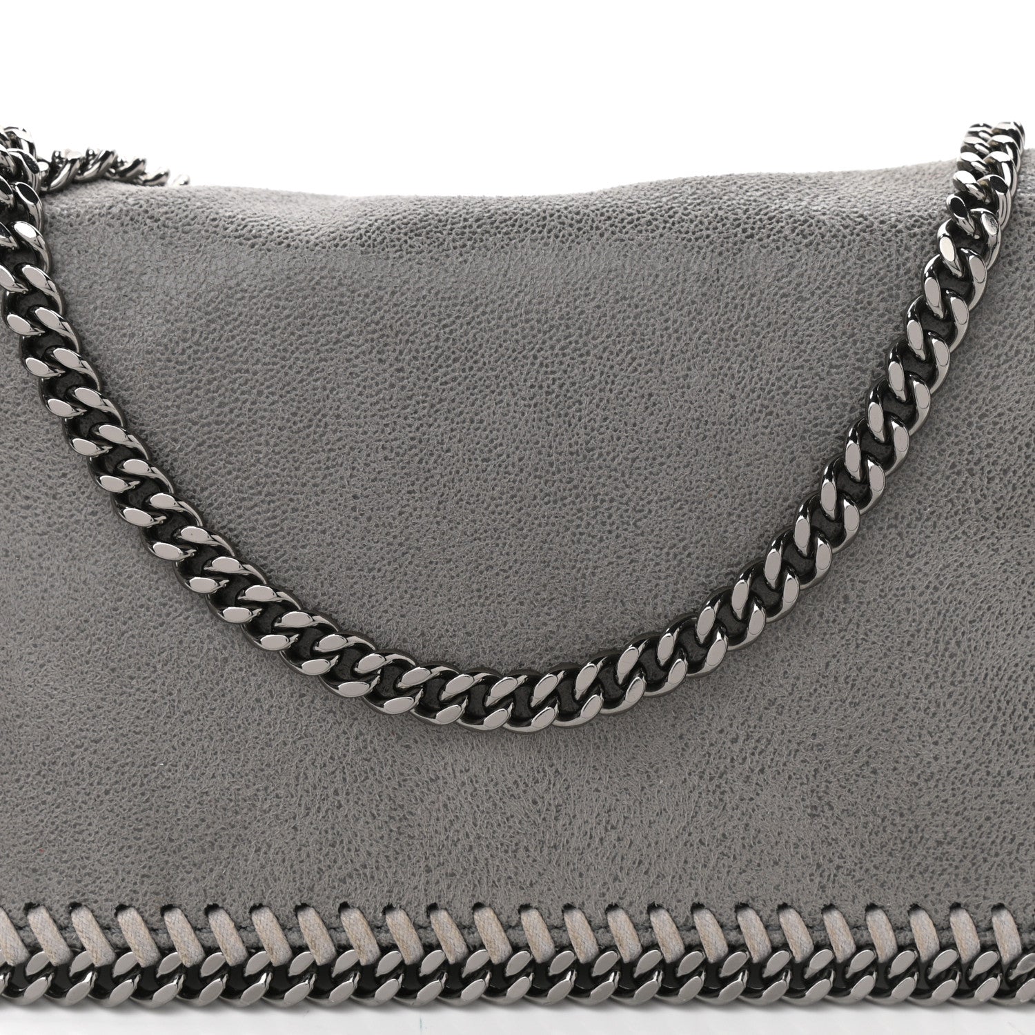 Stella McCartney Shaggy Deer Falabella Crossbody Bag Light Grey 8 of 10