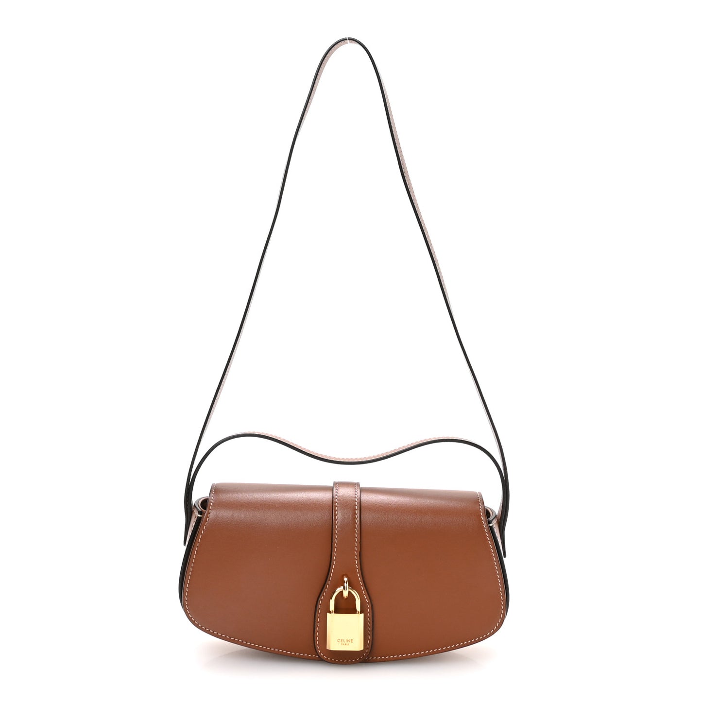 Smooth Calfskin Tabou Clutch On Strap Tan