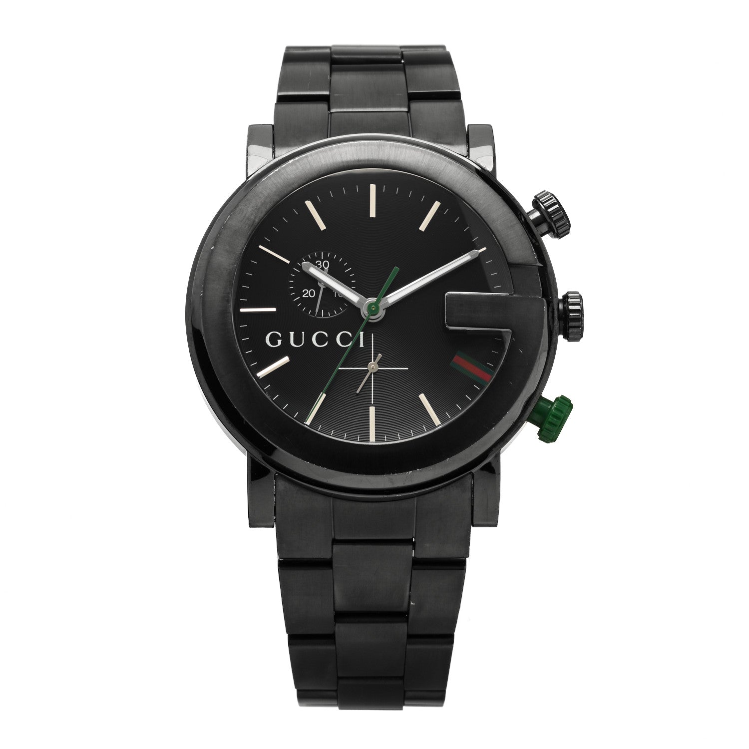 Gucci PVD Stainless Steel 44mm 101M G-Chrono Quartz Watch Black 1 of 4