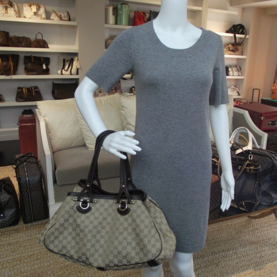 Gucci Monogram Shoulder Bag Ebony 2 of 12