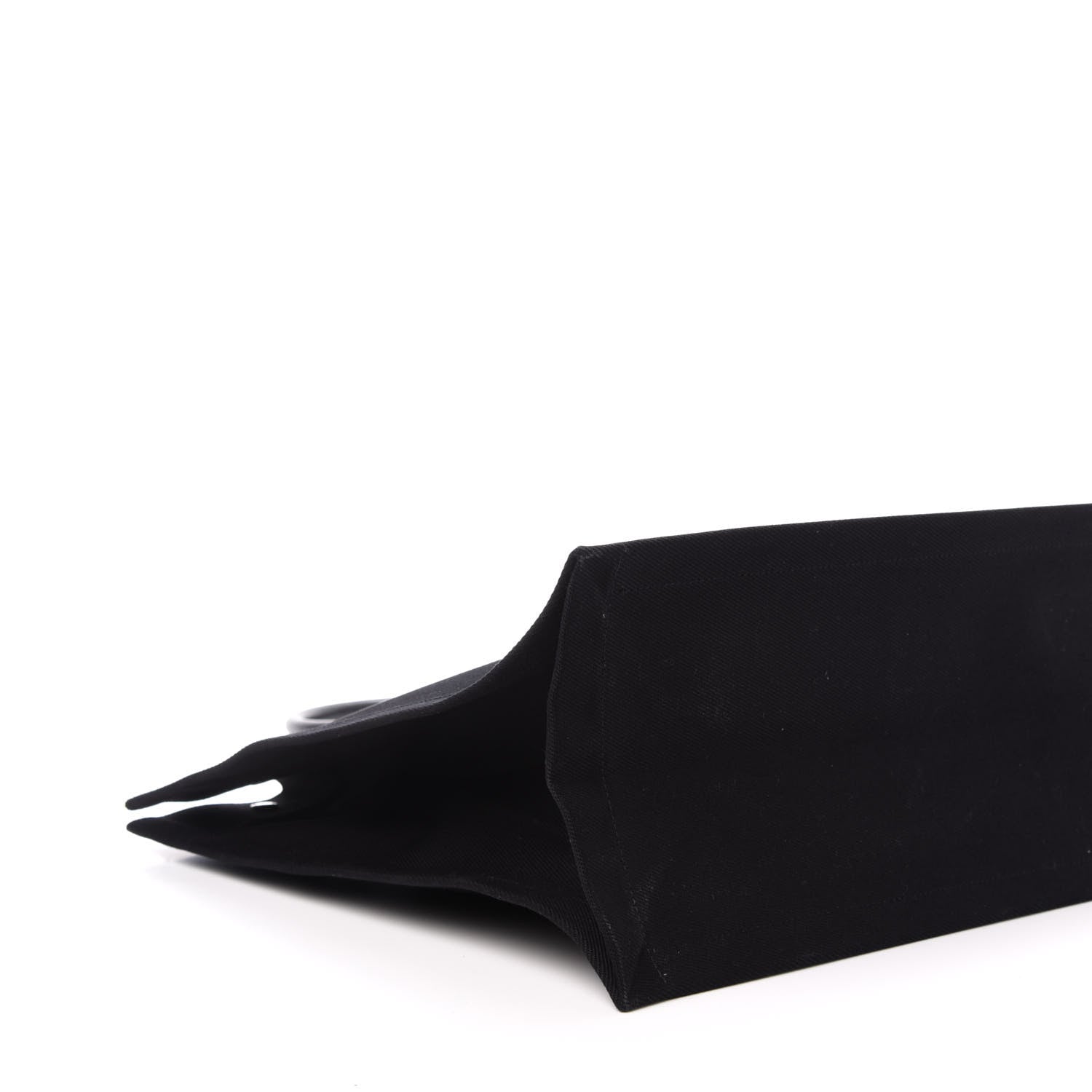 Saint Laurent Linen Calfskin Rive Gauche Tote Black 8 of 10