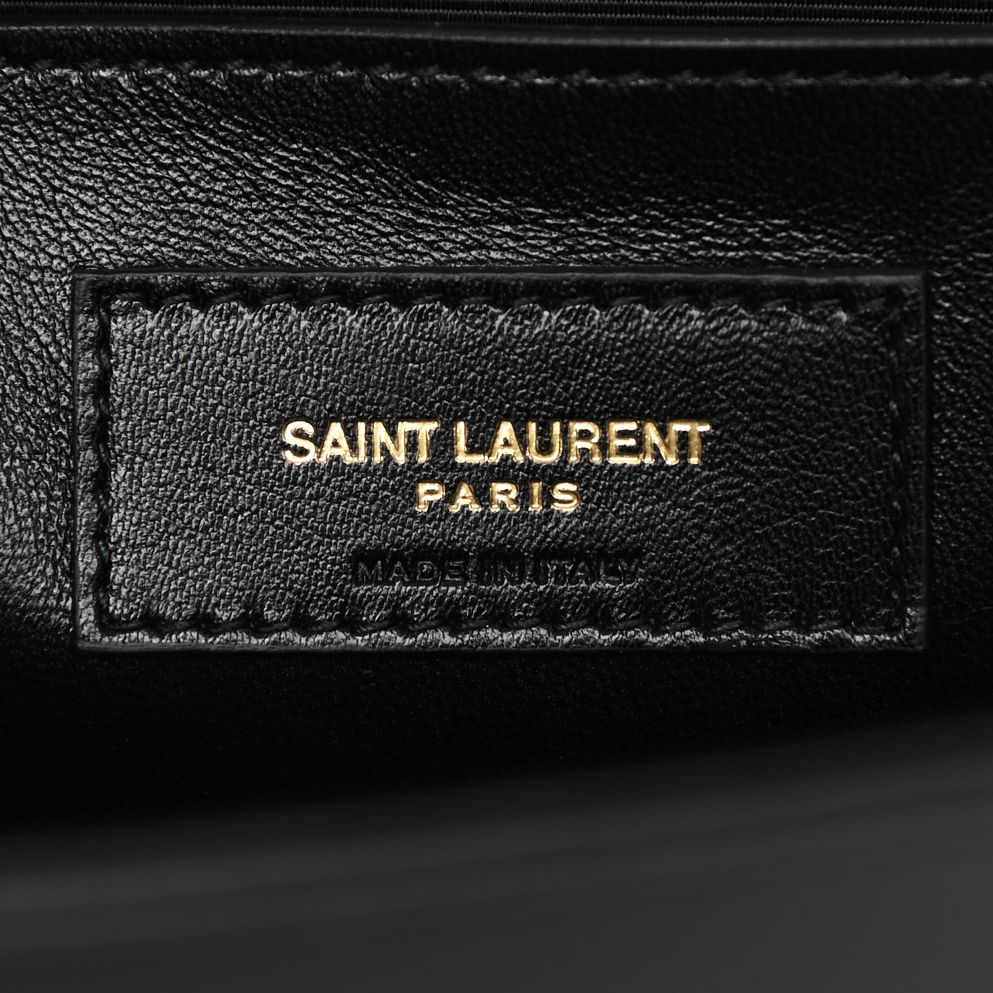 Smooth Calfskin Medium Classic Monogram Kate Satchel Black