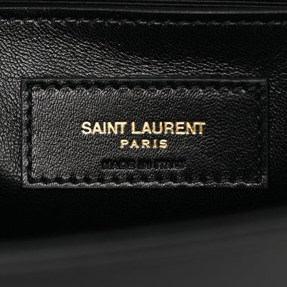 Saint Laurent Smooth Calfskin Medium Classic Monogram Kate Satchel Black 6 of 8