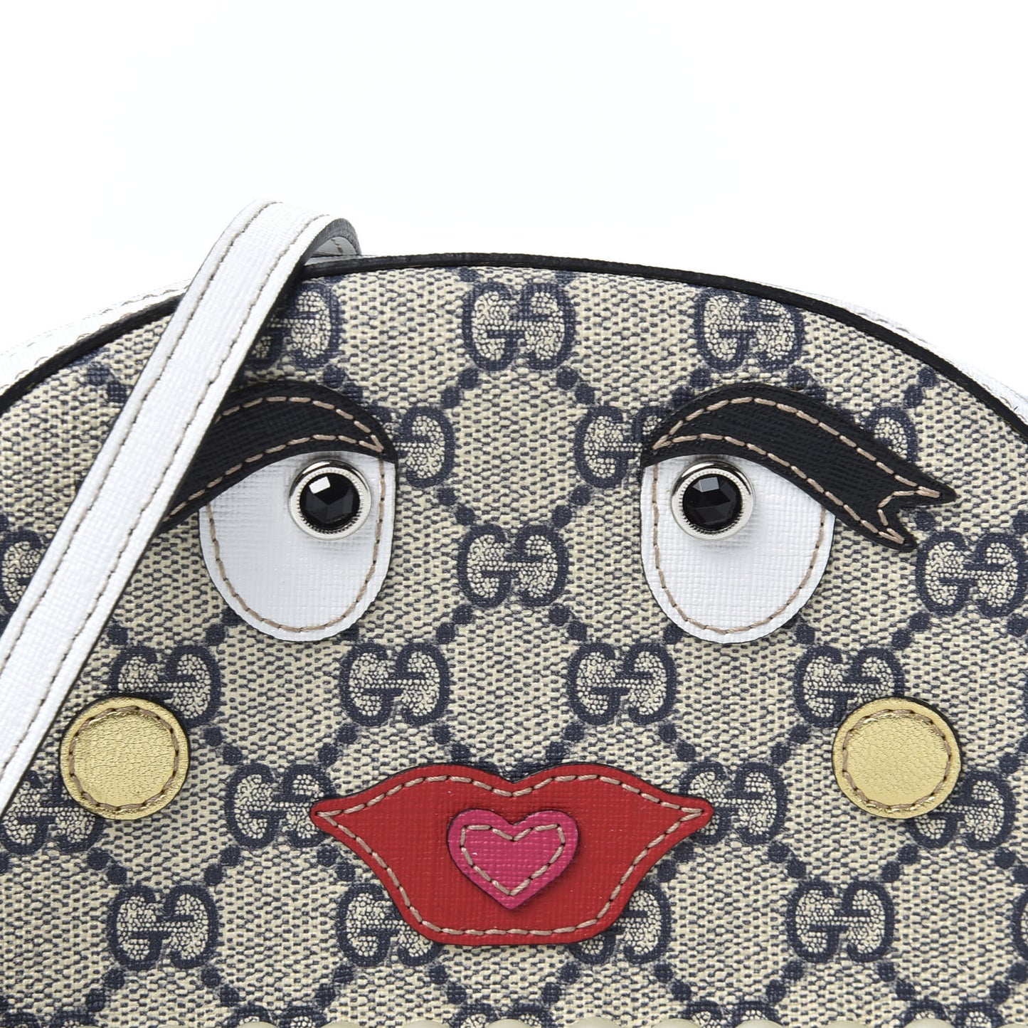 GG Supreme Monogram Childrens Octopus Messenger Bag White