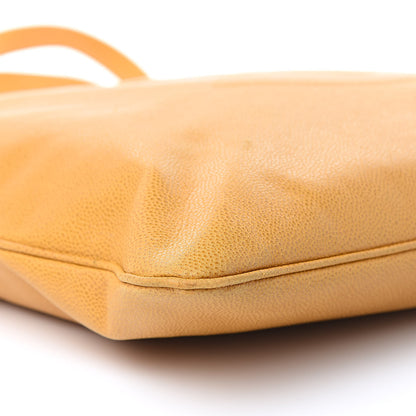 Chanel Caviar CC Tote Yellow 8 of 13