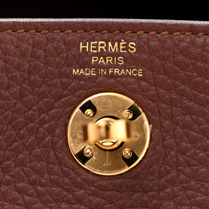 Hermes Taurillon Clemence Mini Lindy 20 Terre 6 of 12