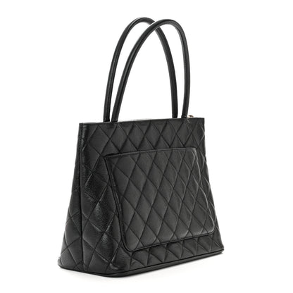 Chanel Caviar Quilted Medallion Tote Black 2 of 9