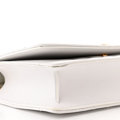 Burberry Lambskin Quilted Lola Clutch On Chain White 9 of 11