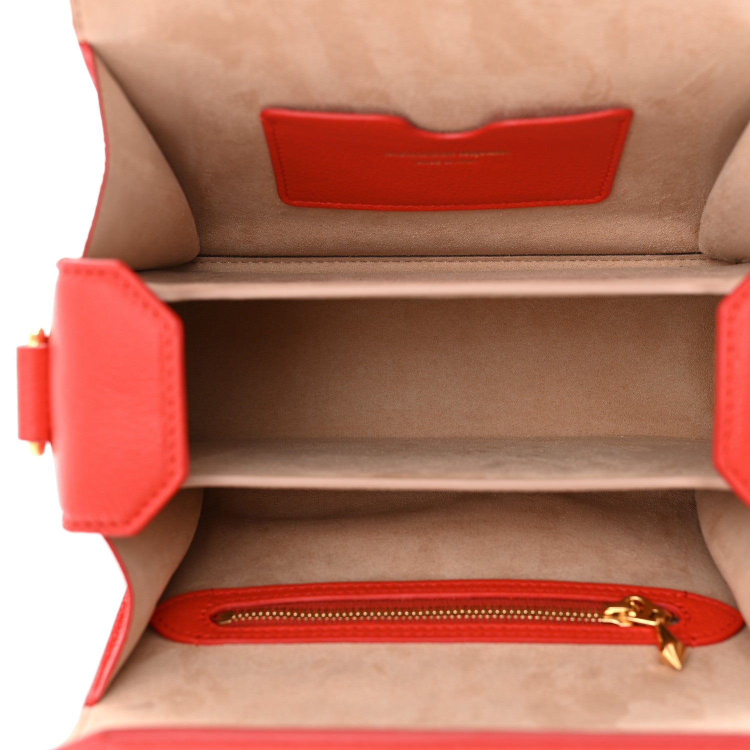 Alexander McQueen Fine Grain Goatskin Box Shoulder Bag 19 Red 5 of 10