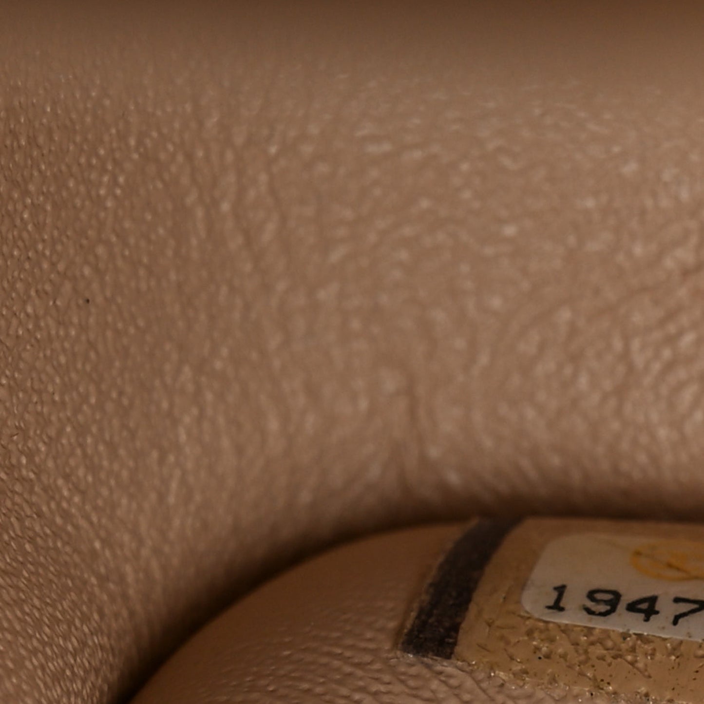 Lambskin Quilted Jumbo Double Flap Beige