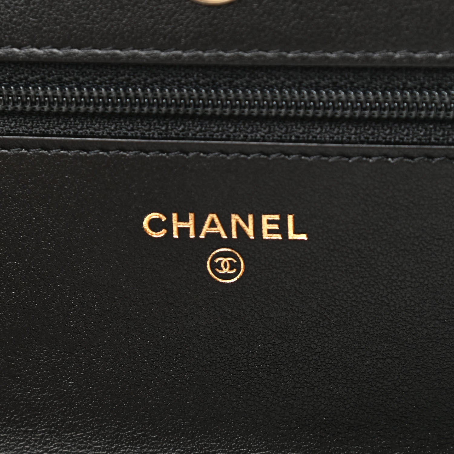 Chanel Caviar Quilted CC Filigree Wallet On Chain WOC Black 6 of 11