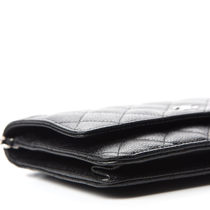 Chanel Caviar Quilted Wallet On Chain WOC Black 6 of 11