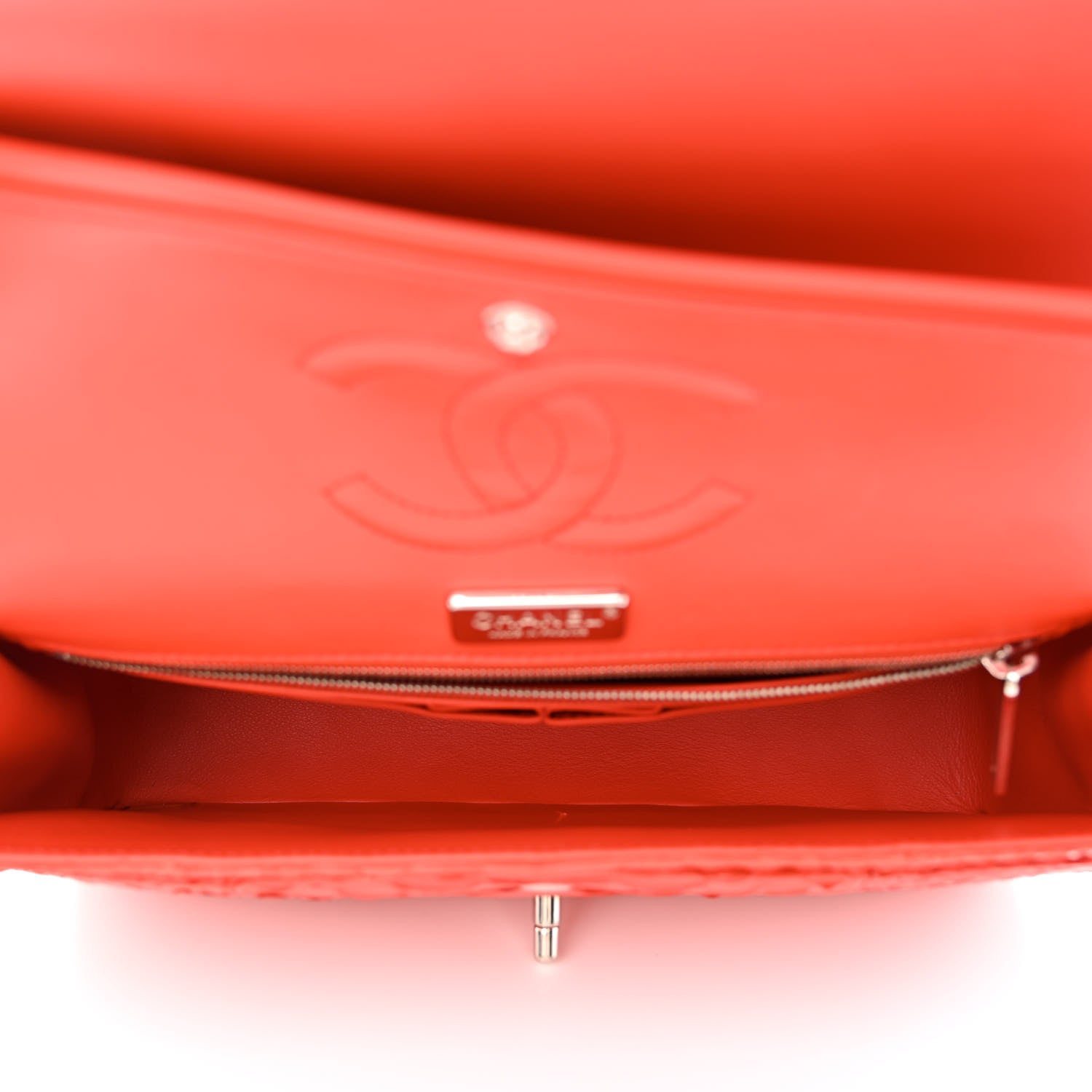 Chanel Snakeskin Medium Double Flap Red 5 of 13