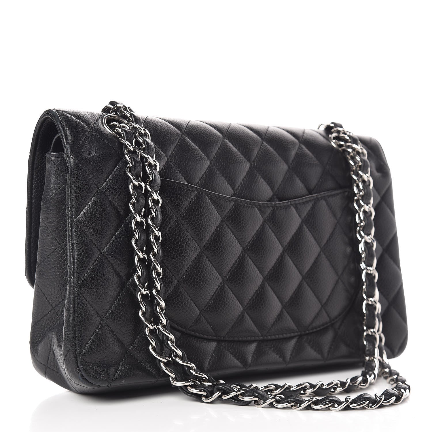 Chanel Caviar Quilted Medium Double Flap Black 3 of 10