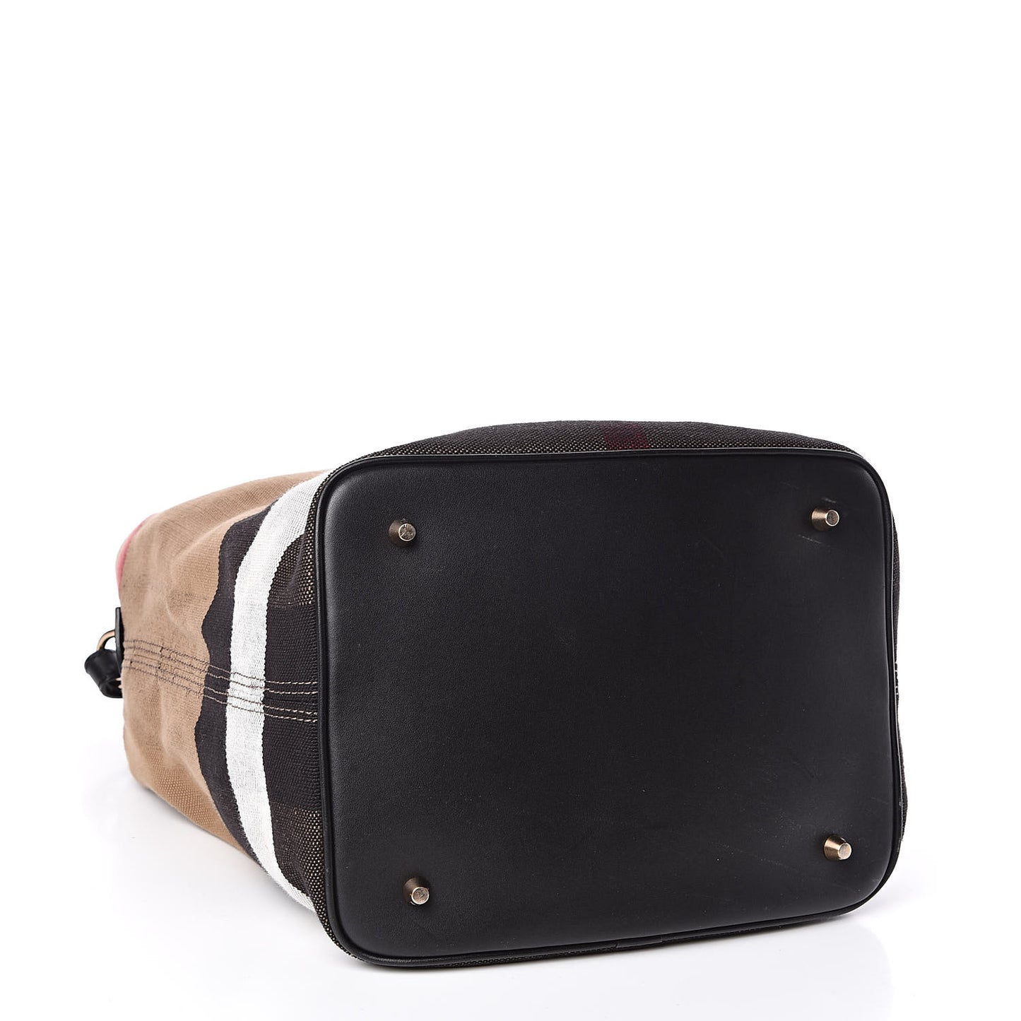 Canvas Mega Check Medium Ashby Hobo Black