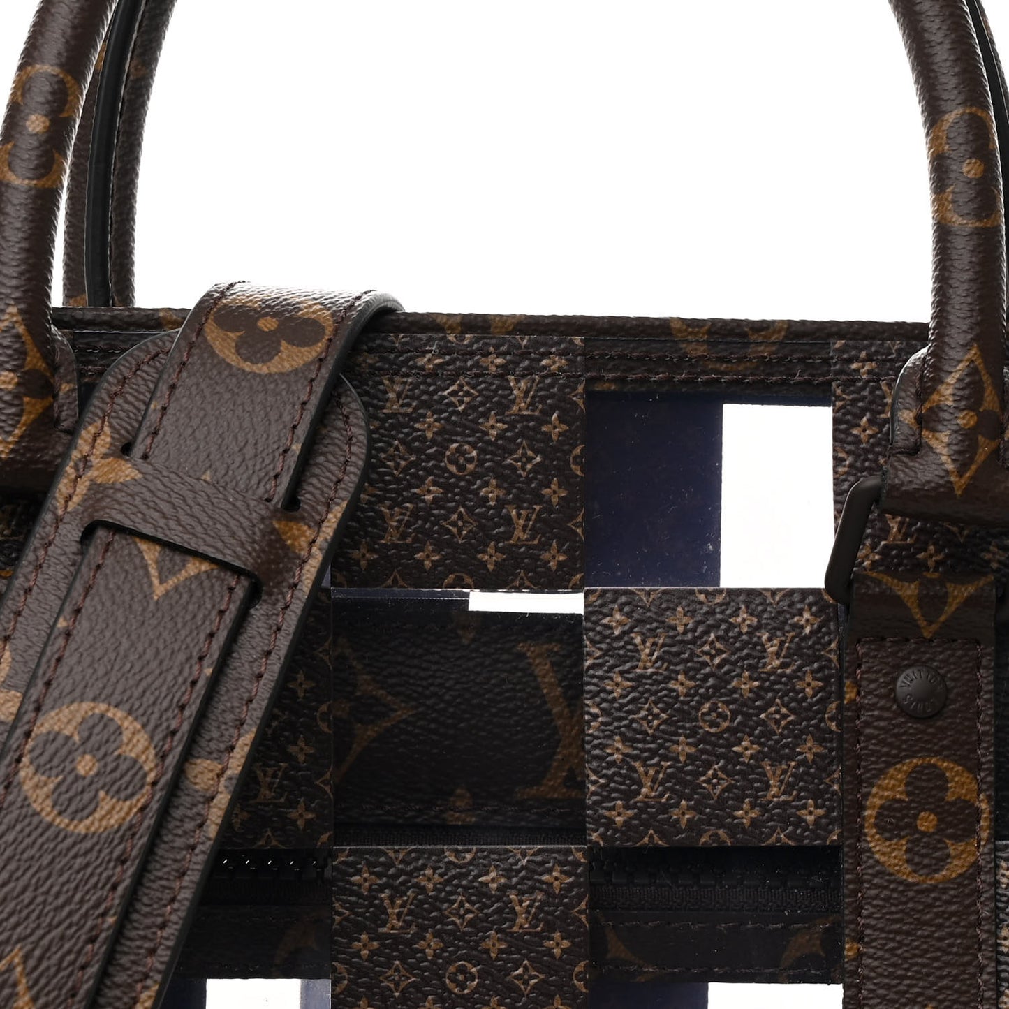 PVC Monogram Chess Sac Plat